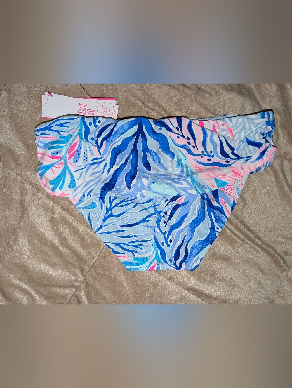 NWT Lilly Pulitzer Lagoon Sarong Bikini Bottom Kaleidoscope Coral Size 10
